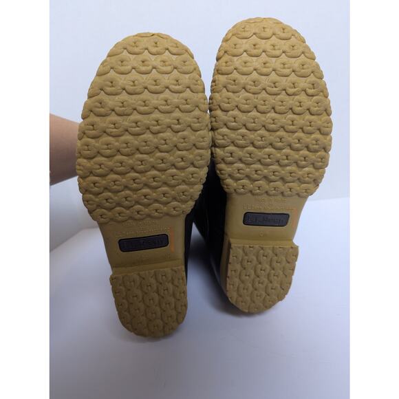 L.L. Bean Gore-Tex Dark Brown Primaloft Liner Leather Duck Rain Boots Women 6M - Picture 6 of 16